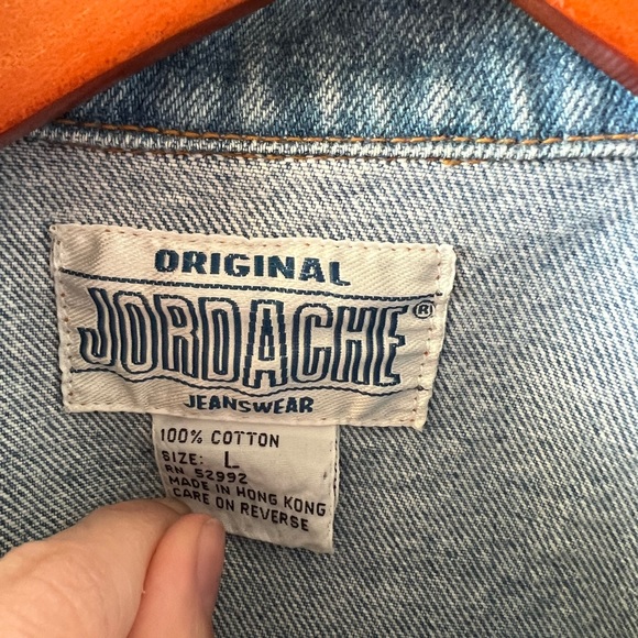 Vintage 90s Jordache Jean Lace Jacket Juniors Large/Women’s Small - Picture 3 of 4